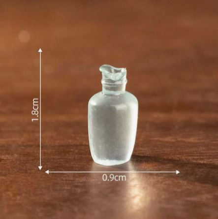 Frosted Glass Bottles (Miniature)