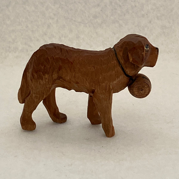 Saint Bernard Wooden Dog (Miniature)