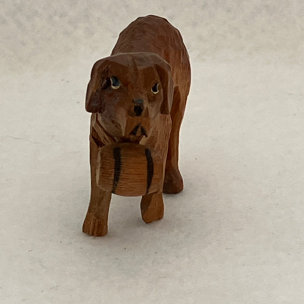 Saint Bernard Wooden Dog (Miniature)