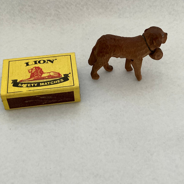 Saint Bernard Wooden Dog (Miniature)