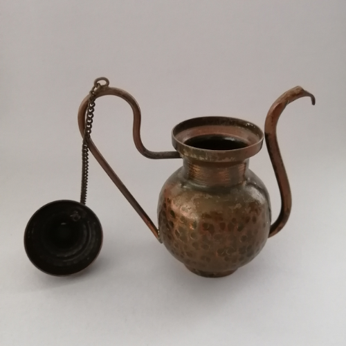 Small 'Copper' Holy Water Sprikler with Lid and Chain