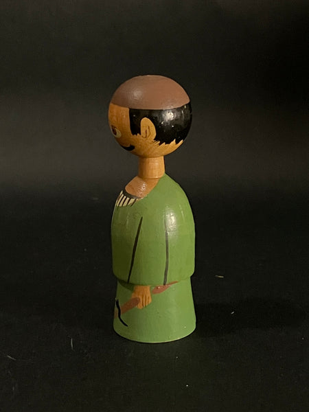 MIniature Wooden Man (Hand-painted)