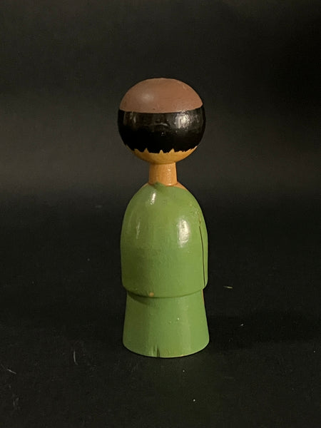MIniature Wooden Man (Hand-painted)