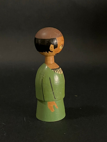 MIniature Wooden Man (Hand-painted)