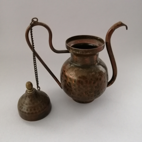 Small 'Copper' Holy Water Sprikler with Lid and Chain