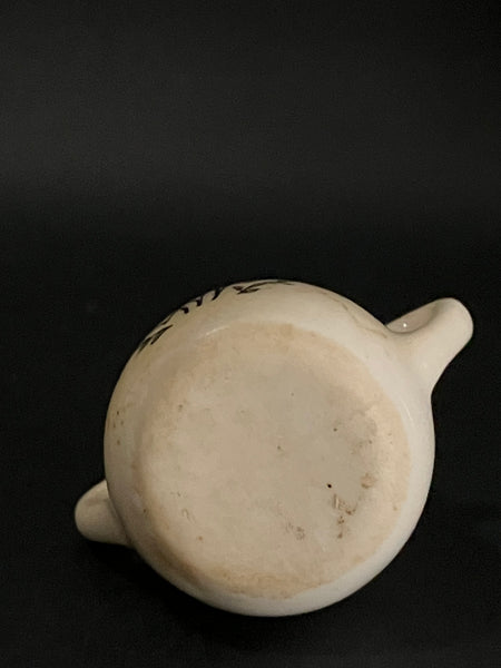 Ceramic Sugar Bowl, 1970's-style, 'earthenware'-style (Miniature, suitable for printer's tray)