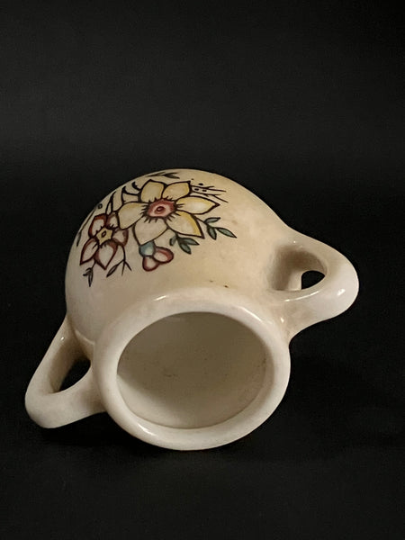 Ceramic Sugar Bowl, 1970's-style, 'earthenware'-style (Miniature, suitable for printer's tray)