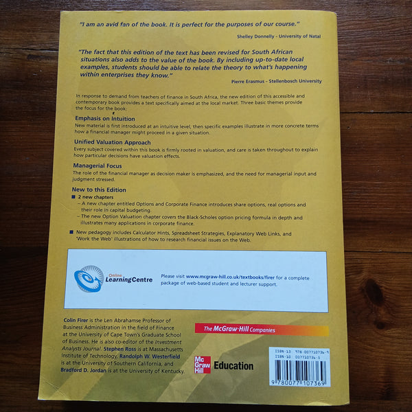 Fundamentals of Corporate Finance - 3rd South African Edition (Firer et al.)