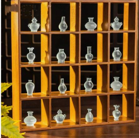 Frosted Glass Bottles (Miniature)