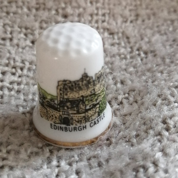 Edinburgh Castle Souvenir Thimble (suitable for Printer's Tray)