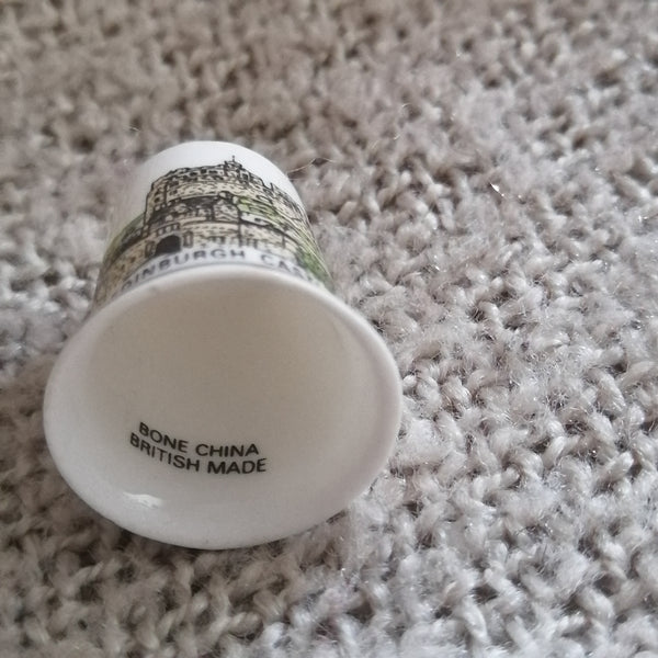 Edinburgh Castle Souvenir Thimble (suitable for Printer's Tray)