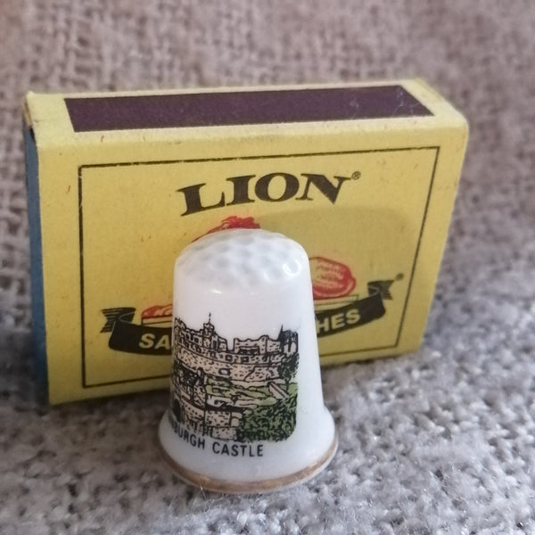 Edinburgh Castle Souvenir Thimble (suitable for Printer's Tray)