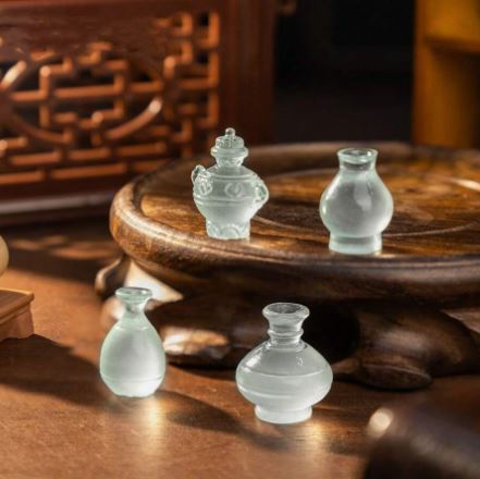 Frosted Glass Bottles (Miniature)