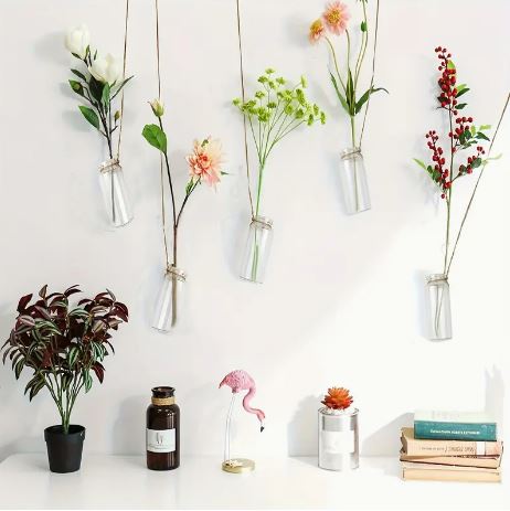 Clear Glass Bottles With Cork Stopper 7.5 x 2.2cm