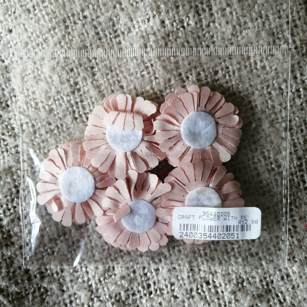 Flowers with Pearl (Pale Pink)