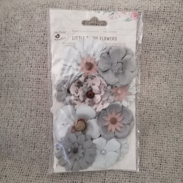 Dainty Paper Flowers (Mixed Blues and Greens)