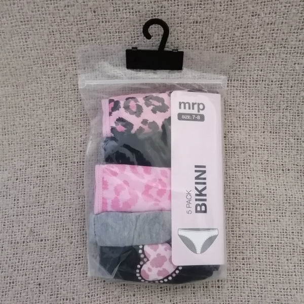 Girl's Bikini Underwear (New) Age 7 to 8