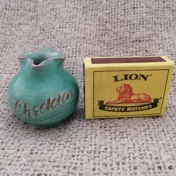 Teal Handmade Jug (Cheddar) (Miniature, suitable for printer's tray)
