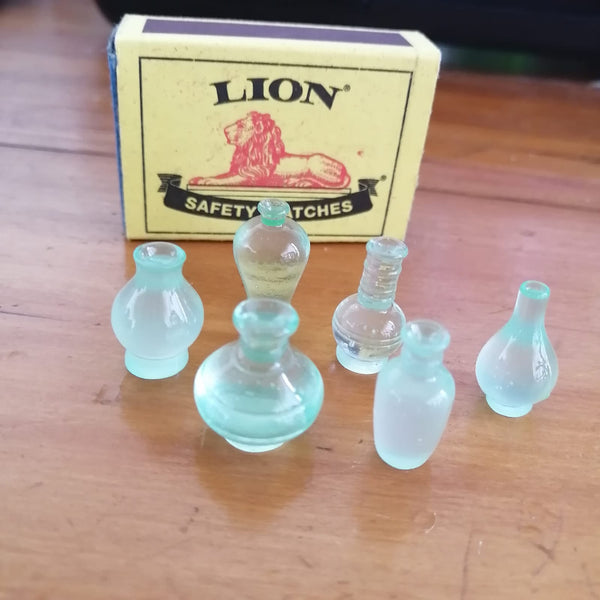 Frosted Glass Bottles (Miniature)