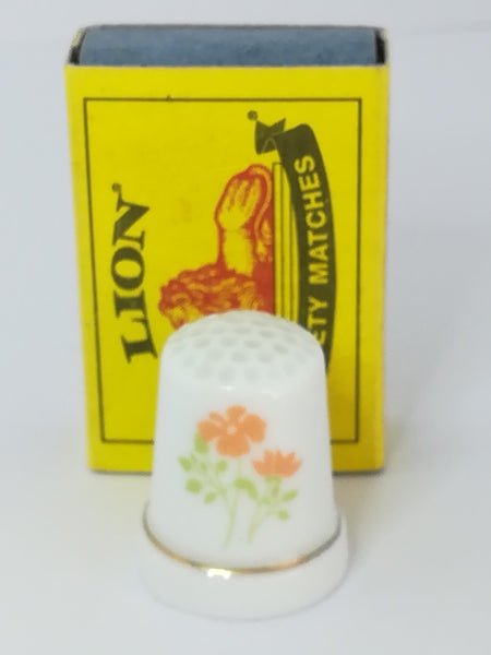 Miniature Porcelain Thimble (Flower) (suitable for Printer's Tray)