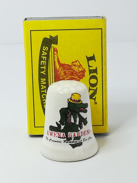 Miniature Porcelain Thimble (Kwena Gardens) (suitable for Printer's Tray)