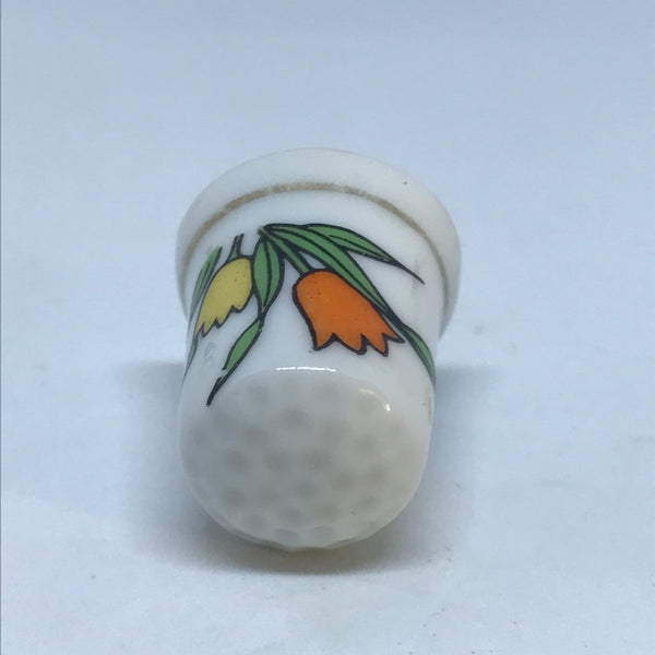 Thimble Porcelain (Tulips)