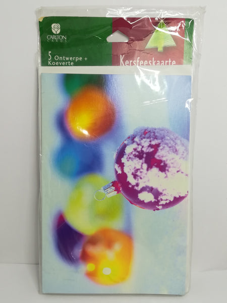 Greeting Card and Envelopes - Christmas - Style 14 - Afrikaans (5 Cards)