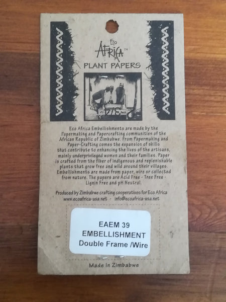 Embellishment on 'Recycled' Double Frame Wire (Eco-Africa)