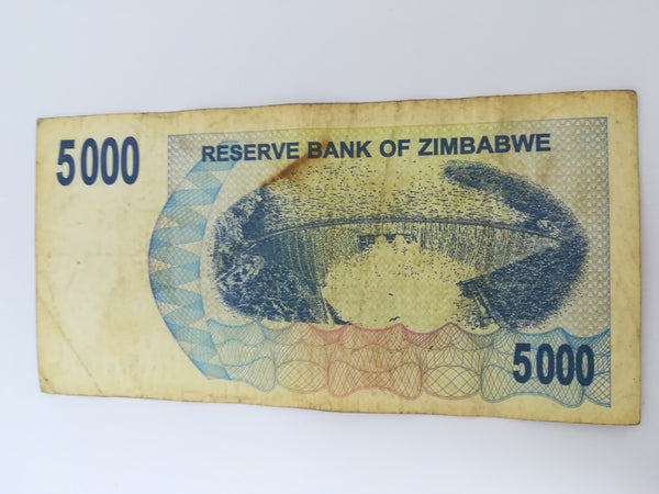 Five Thousand Zimbabwean Dollar Bank Note