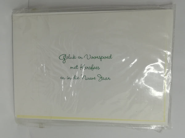 Greeting Card and Envelopes - Christmas - Style 8 - Afrikaans (5 Cards)