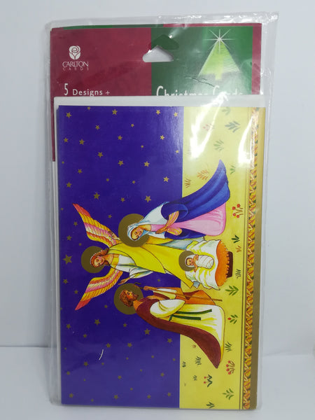 Greeting Card and Envelopes - Christmas - Style 2 - English (5 Cards)
