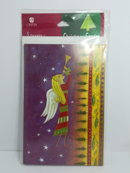 Greeting Card and Envelopes - Christmas - Style 5 - English (5 Cards)