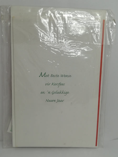 Greeting Card and Envelopes - Christmas - Style 29 - Afrikaans (5 Cards)