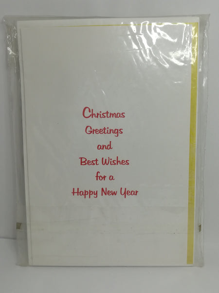 Greeting Card and Envelopes - Christmas - Style 23 - English (5 Cards)