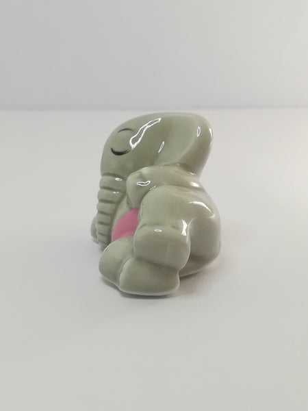 Miniature Ceramic Elephant in Pink Briefs (Miniature, suitable for printer's tray)