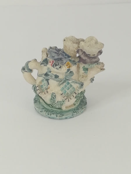 Miniature Charming Bears in Teapot (Miniature, suitable for printer's tray)