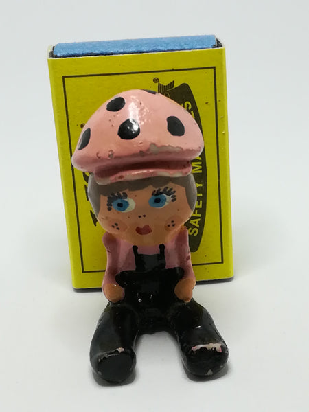 Miniature Doll Dressed in Pink & Black (Miniature, suitable for printer's tray)
