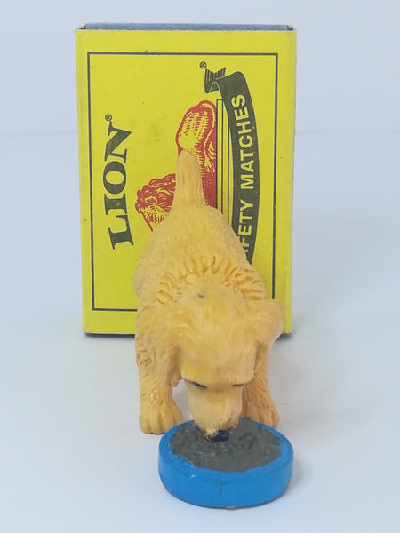 Miniature Golden Retriever - Puppy Eating from Bowl (In My Pocket) Collectable