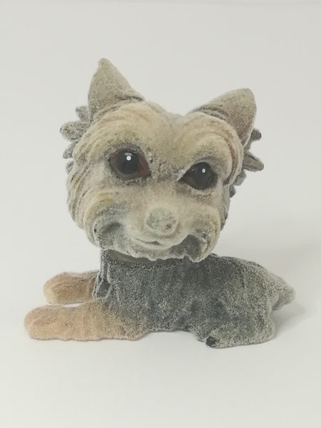 Miniature Grey Terrier Bobblehead Dog (In My Pocket) Collectable