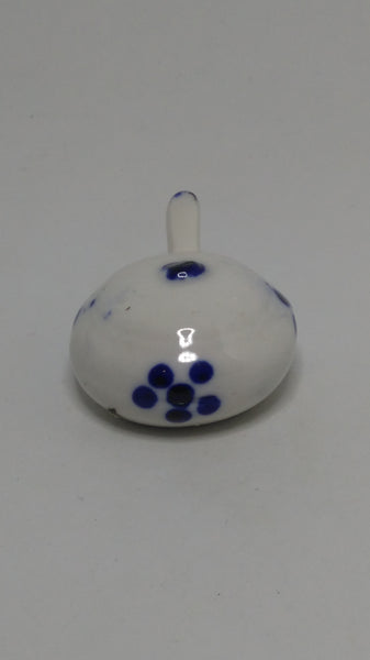 Miniature Ceramic Blue & White Delft Style Tea Pot (Elesva Holland) (Miniature, suitable for printer's tray)