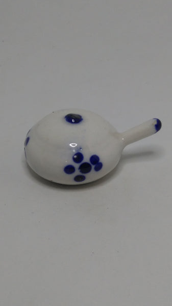 Miniature Ceramic Blue & White Delft Style Tea Pot (Elesva Holland) (Miniature, suitable for printer's tray)