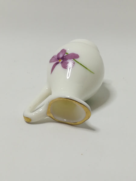 Miniature Porcelain Jug (Flowers) (Miniature, suitable for printer's tray)
