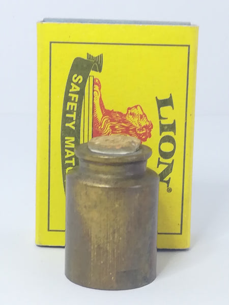 Miniature Cannister with Cork Lid Brass (Miniature, suitable for printer's tray)