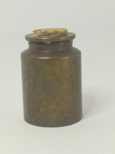Miniature Cannister with Cork Lid Brass (Miniature, suitable for printer's tray)