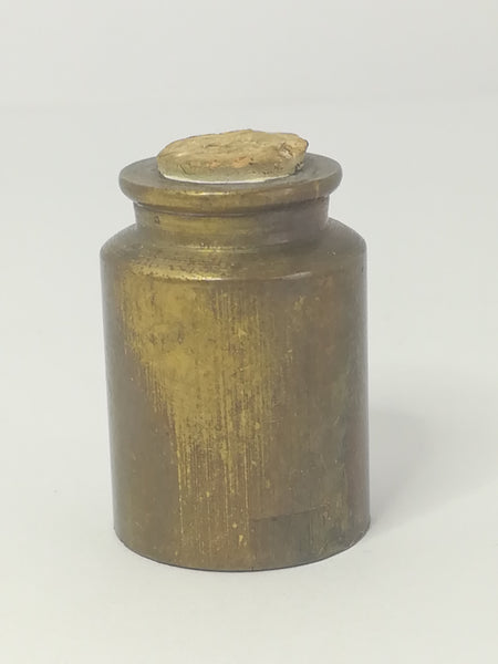 Miniature Cannister with Cork Lid Brass (Miniature, suitable for printer's tray)
