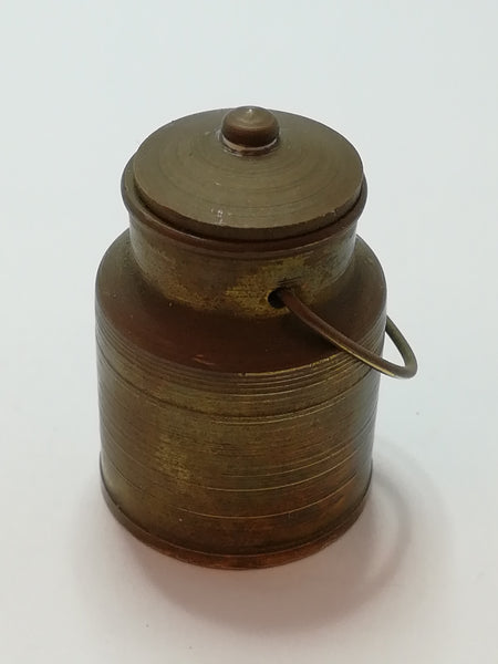 Miniature Brass Milk Pail with Lid (Miniature, suitable for printer's tray)