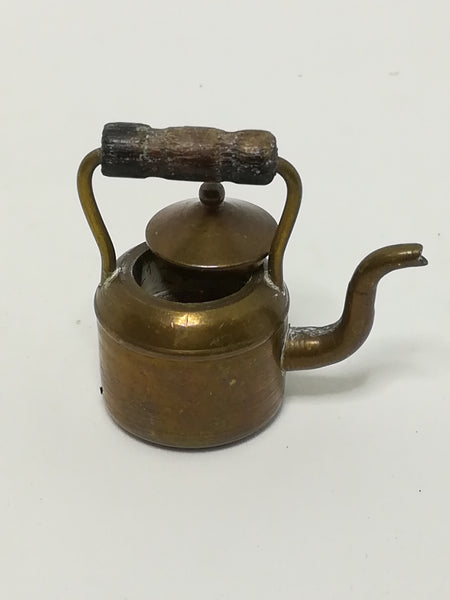 Miniature Kettle with Lid Brass (Miniature, suitable for printer's tray)