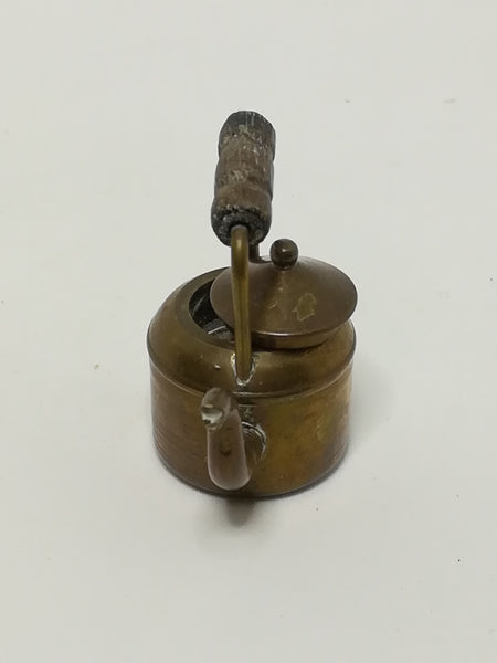 Miniature Kettle with Lid Brass (Miniature, suitable for printer's tray)