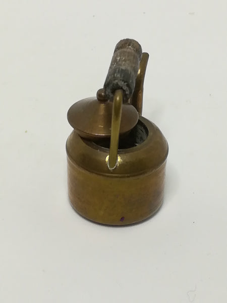 Miniature Kettle with Lid Brass (Miniature, suitable for printer's tray)