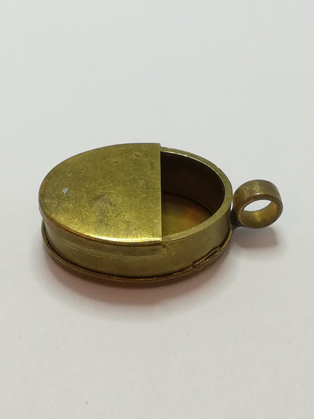 Miniature Brass Locket or Coin Holder (Miniature, suitable for printer's tray)